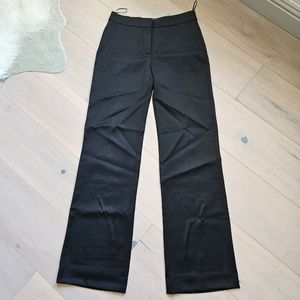 Black Mulberry wool wide legs pants